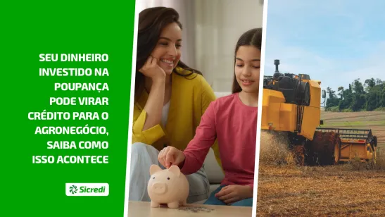  Saiba como a poupança no Sicredi fortalece o agronegócio!