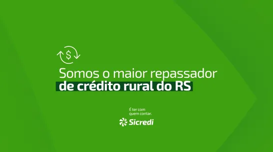 Sicredi é o maior repassador de crédito rural do RS no Plano Safra 2024/2025
